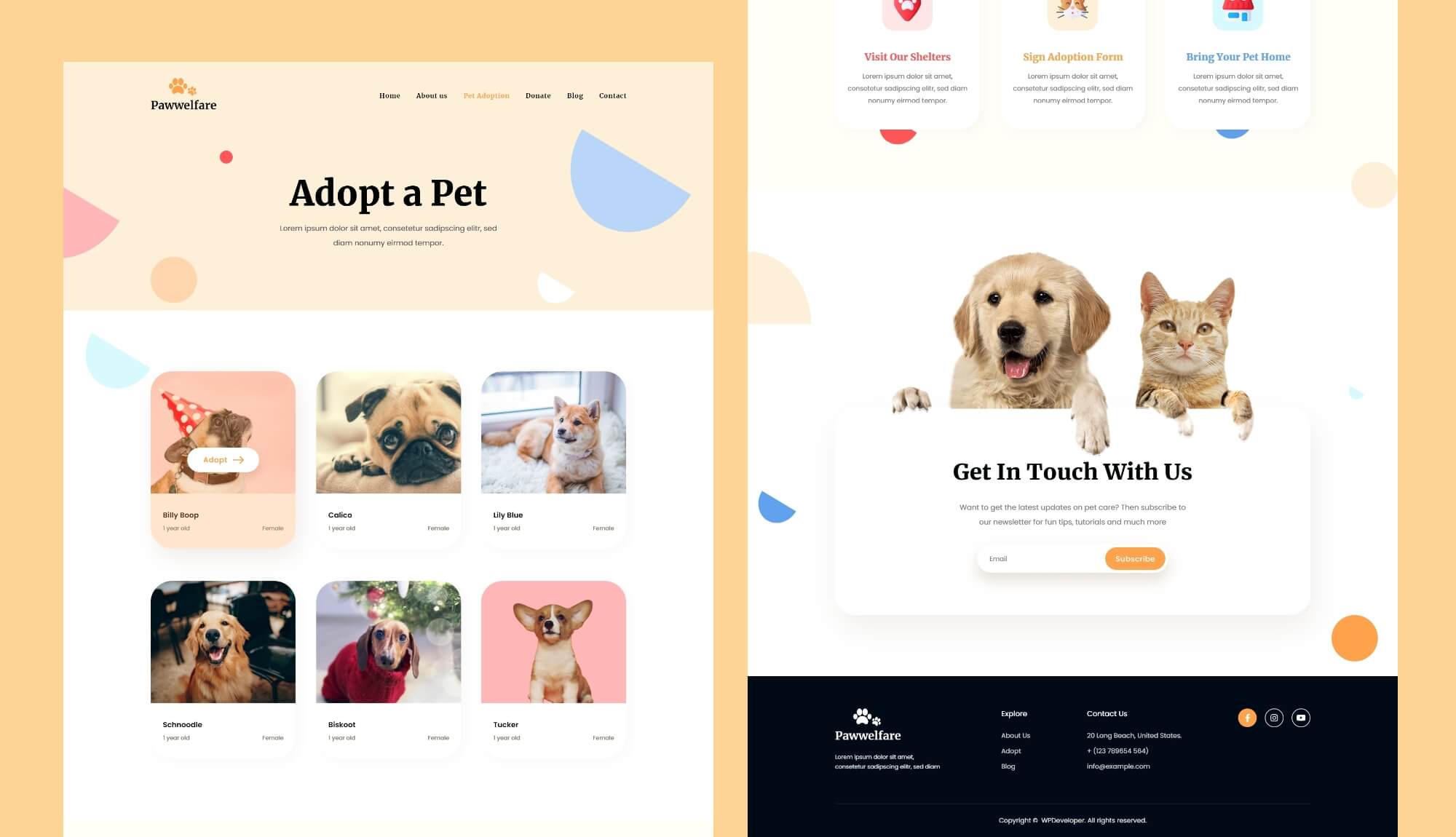 Pawwelfare Animal Welfare Website Template For Elementor Templately