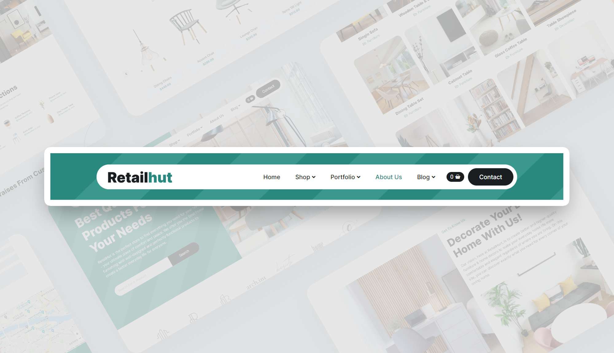 RetailHut - Template For Retail Store Websites Header | Templately