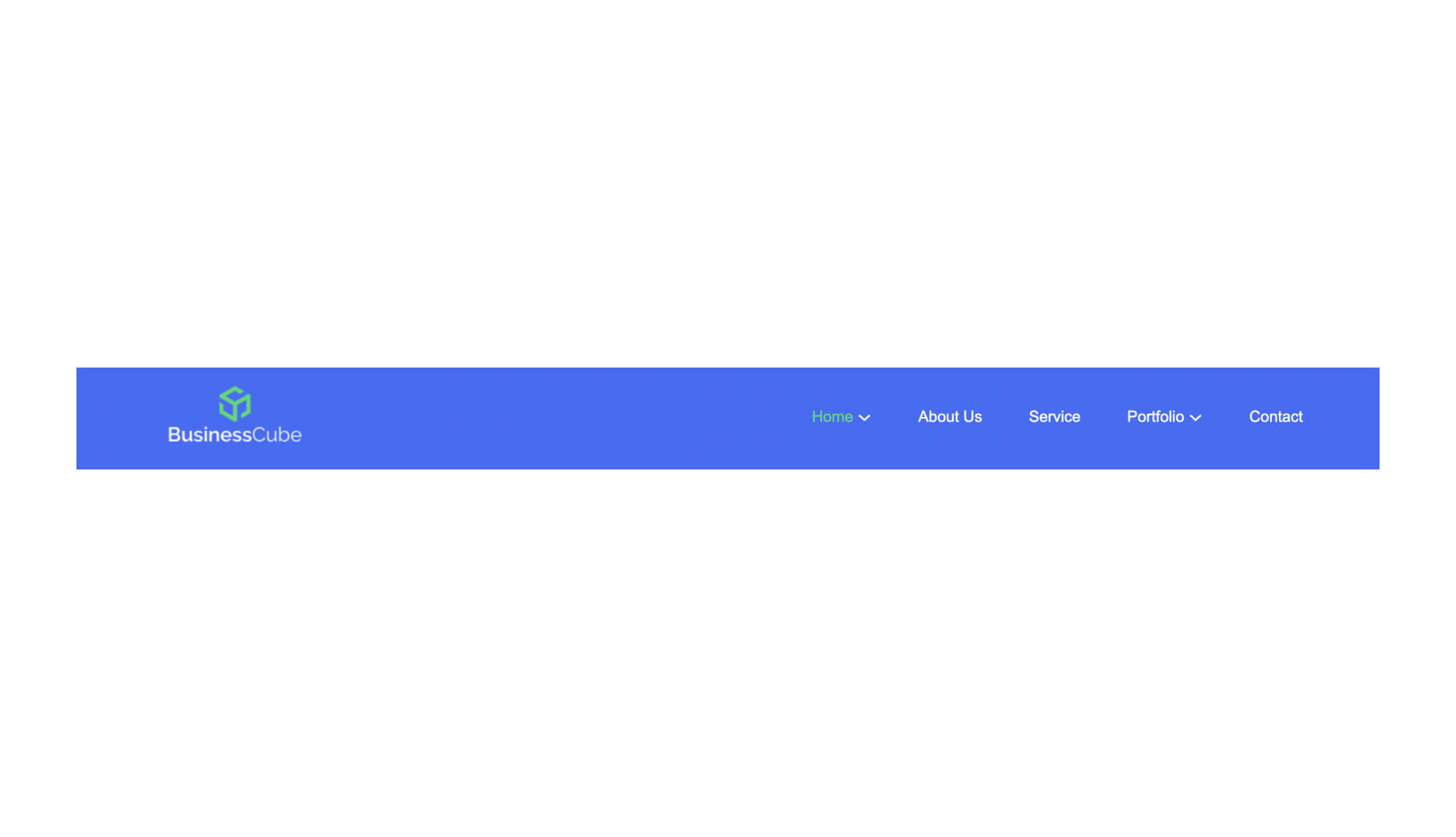Business Cube - Business Consultancy Website Template Header Section ...