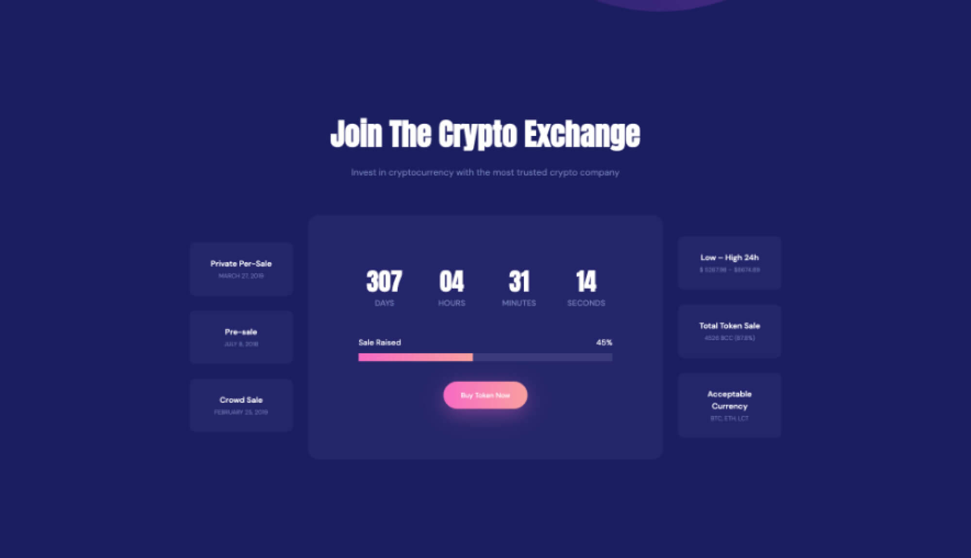 CryptoCurrency - Landing Page For Gutenberg | Templately