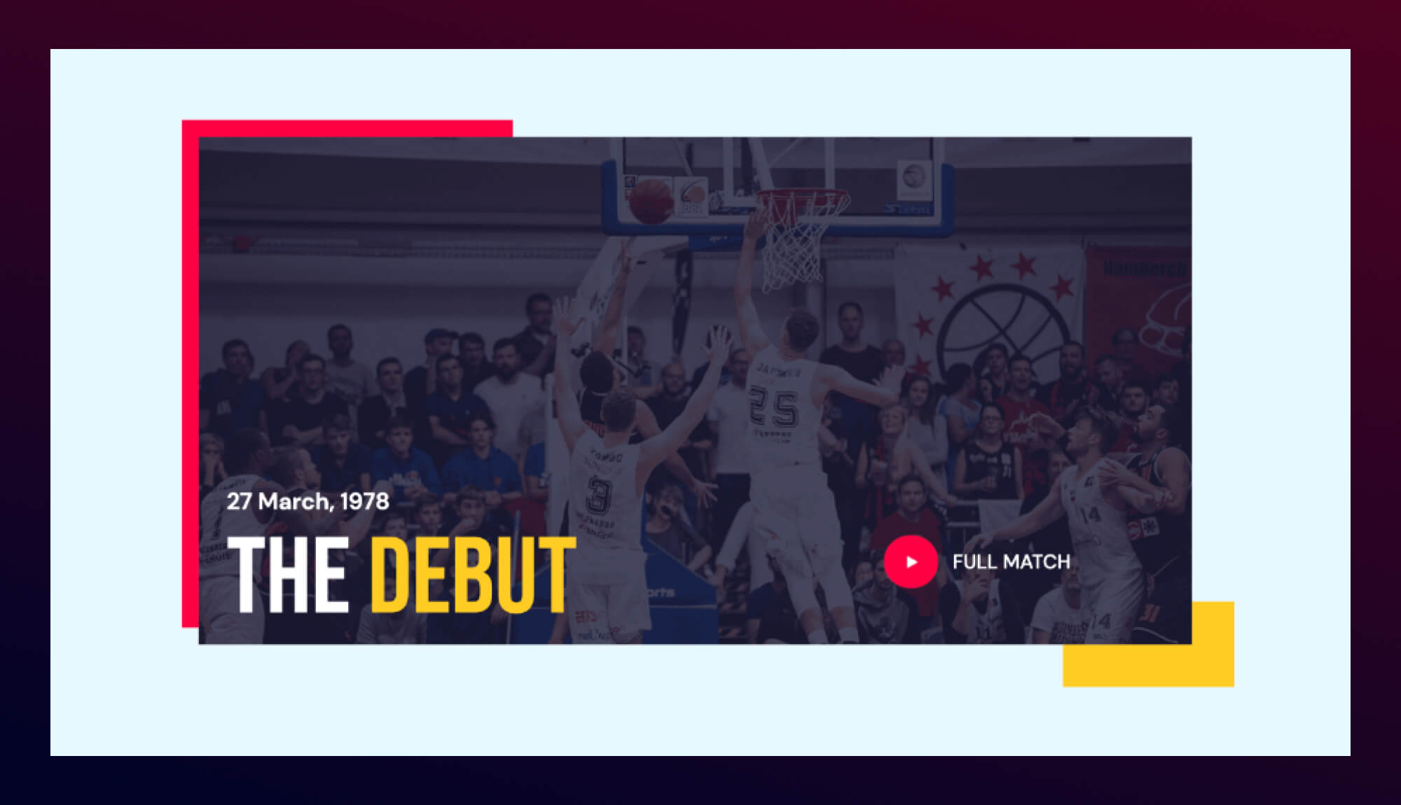 Blazers Basketball Team Site Template For Gutenberg Video Popup