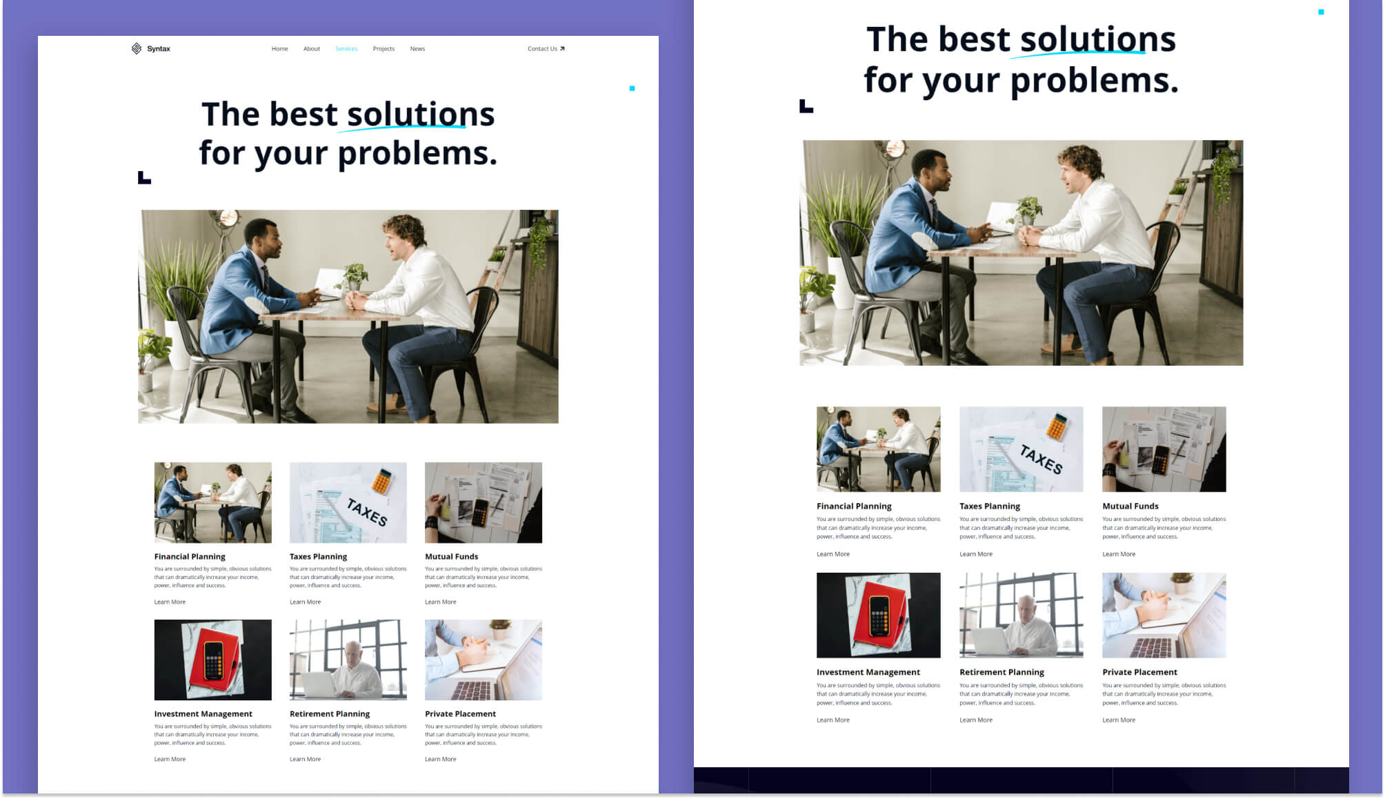 Syntax - Consultancy Firm Website For Gutenberg Services Page | Templately