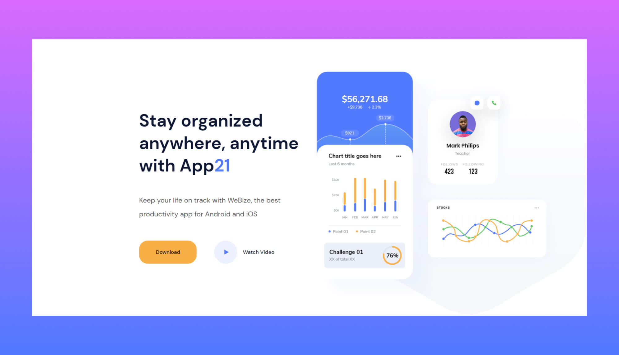 App21: Mobile App Templates For Gutenberg Hero Section Templately App21: Mobile App Templates For Gutenberg Hero Section Templately