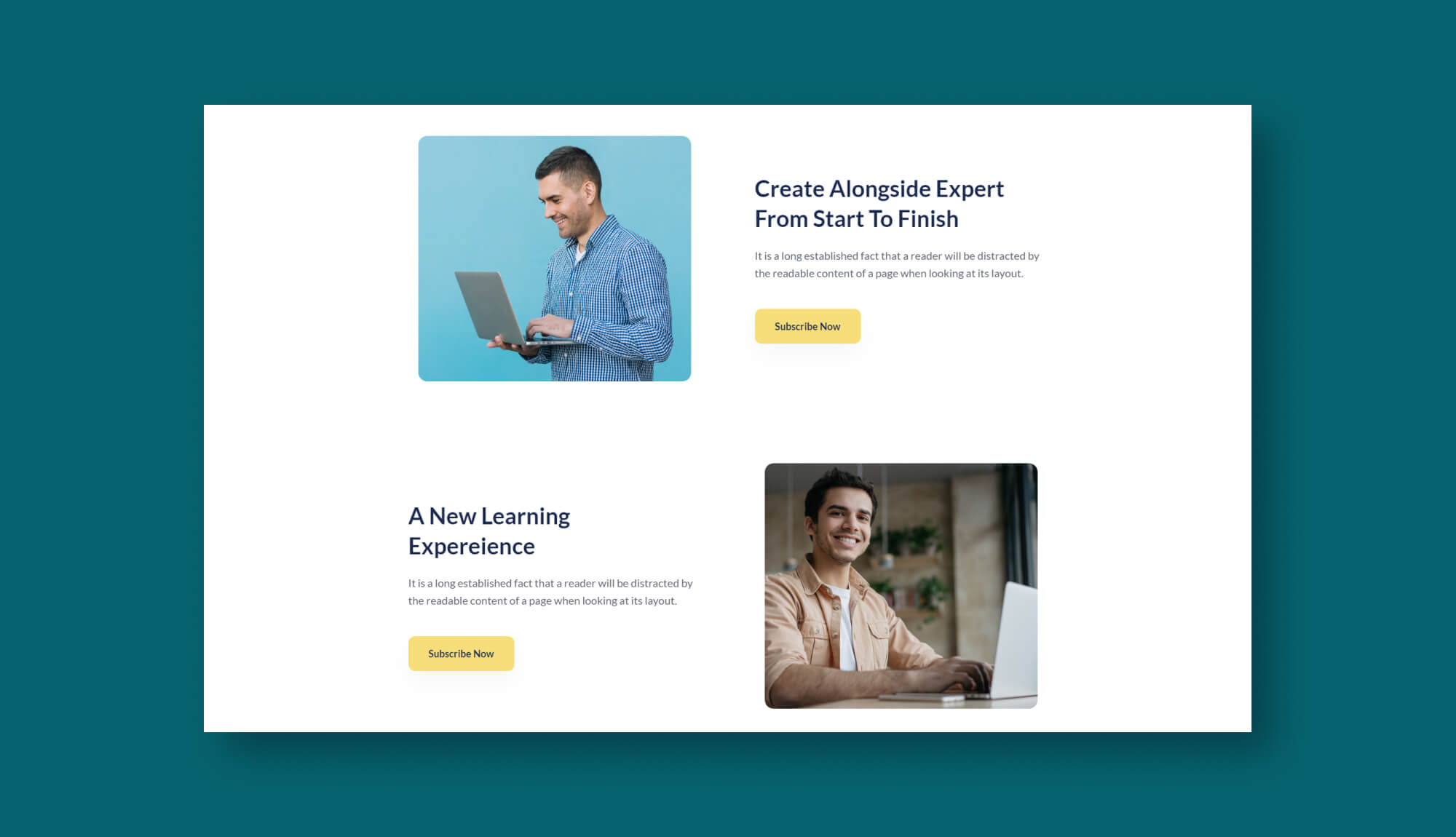 My Learning Section CoLearning - Online Learning Website Template For Gutenberg Learning ...