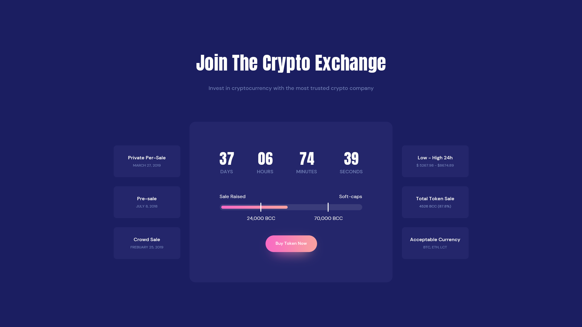 CryptoCurrency - Elementor Landing Template | Templately