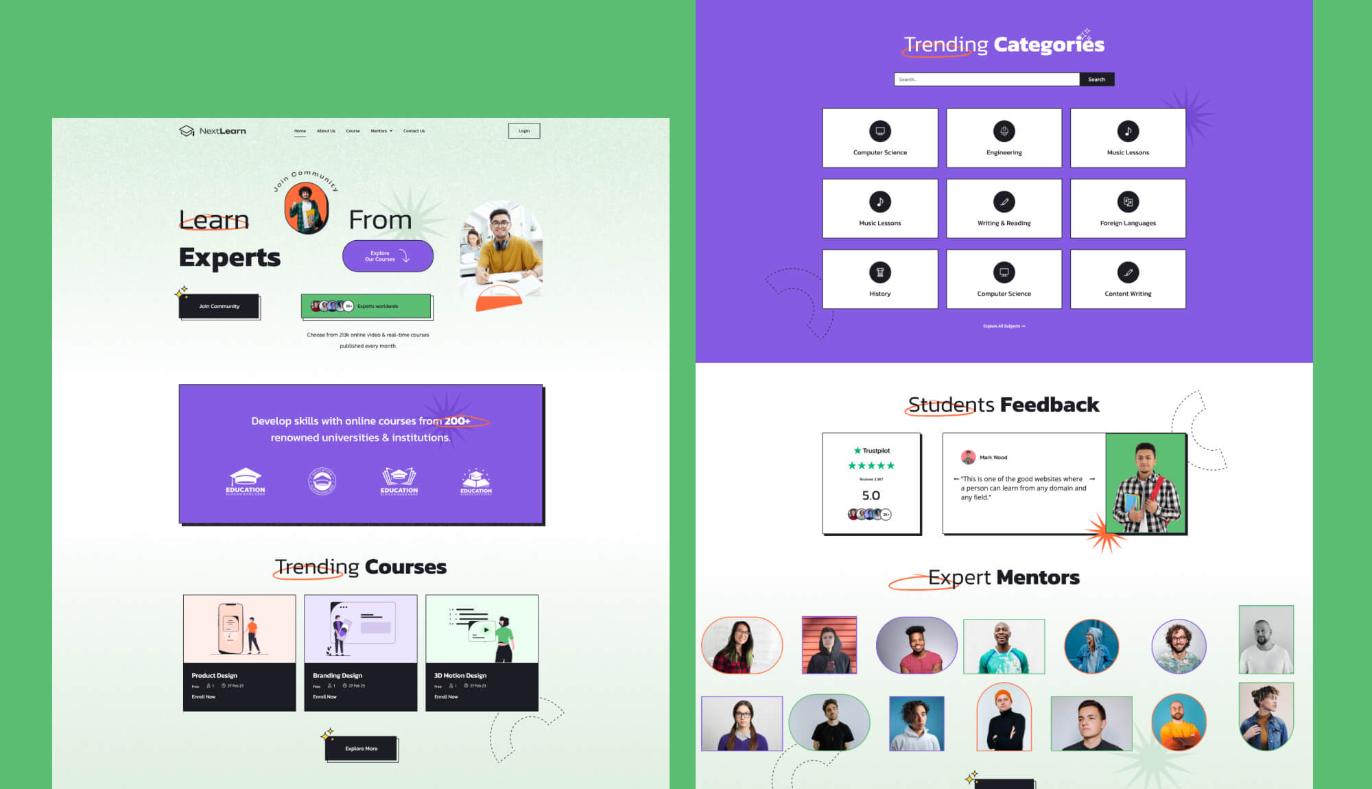 NextLearn eLearning Template Pack For Elementor Templately