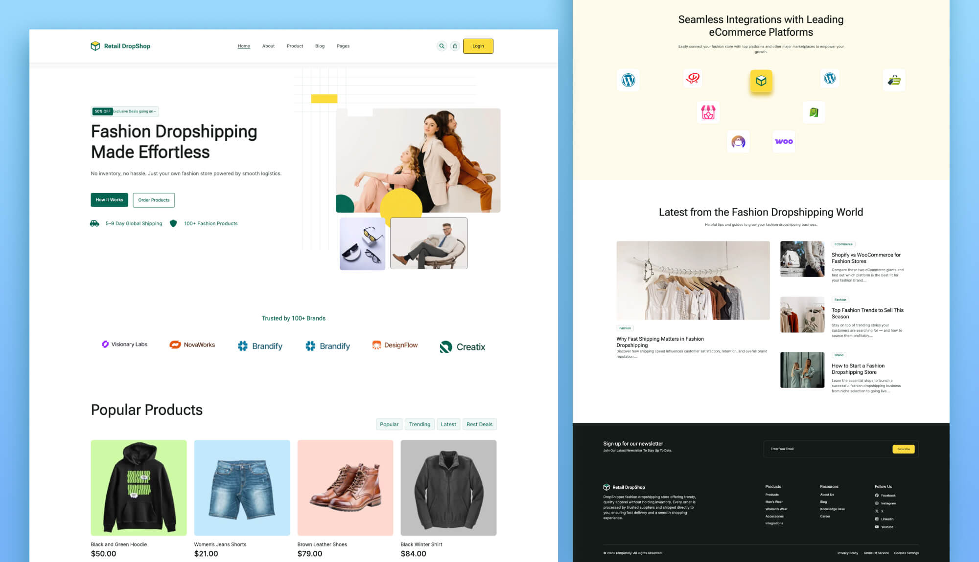 Retail DropShop - Dropshipping Website Template for Gutenber ...